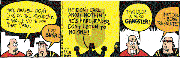 La Cucaracha on Tuesday August 17, 2004 Comic Strip