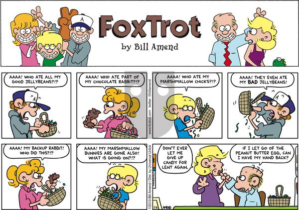 FoxTrot on Sunday March 31, 2013 Comic Strip