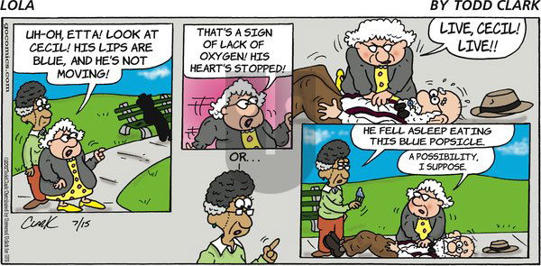Lola on Sunday July 15, 2012 Comic Strip