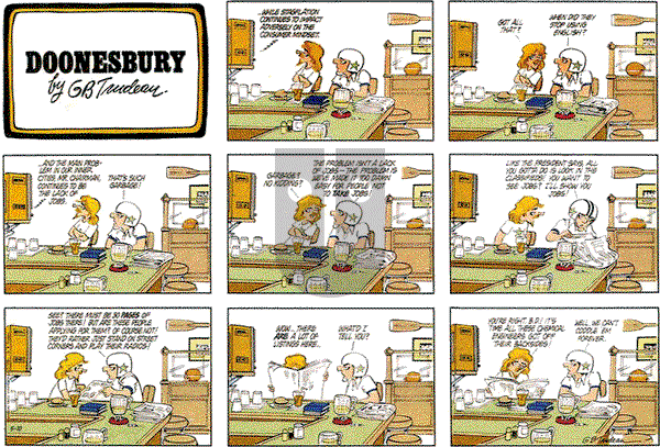 Doonesbury on Sunday May 10, 1981 Comic Strip