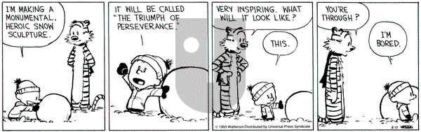 Calvin and Hobbes on Wednesday February 17, 1993 Comic Strip