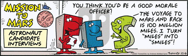 Frank and Ernest on Tuesday October 6, 2020 Comic Strip