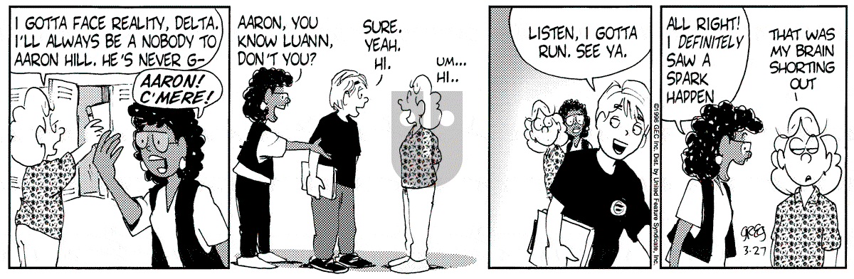 Luann - Wednesday March 27, 1996 Comic Strip