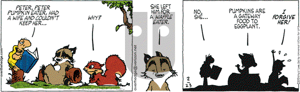 Over the Hedge on Saturday February 23, 2013 Comic Strip