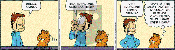 Garfield on Tuesday April 7, 2015 Comic Strip