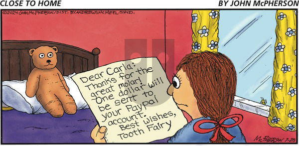 Close to Home on Sunday July 28, 2024 Comic Strip