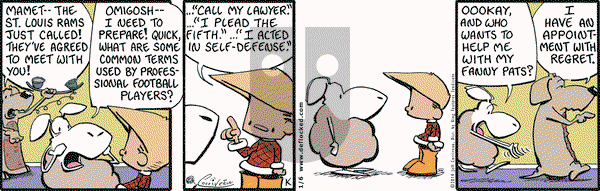 DeFlocked on Monday January 6, 2014 Comic Strip