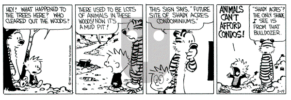 Calvin and Hobbes on Thursday March 19, 1987 Comic Strip