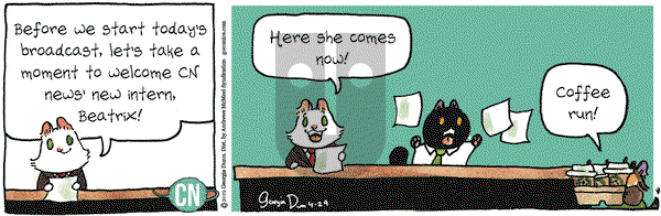 Breaking Cat News on Monday April 29, 2019 Comic Strip