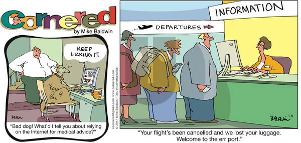 Cornered on Sunday January 8, 2017 Comic Strip