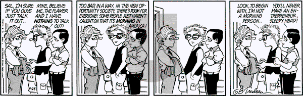 Doonesbury on Wednesday September 25, 1985 Comic Strip