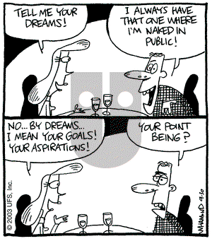 Reality Check on Tuesday September 30, 2003 Comic Strip