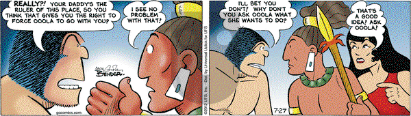 Alley Oop on Friday July 27, 2012 Comic Strip
