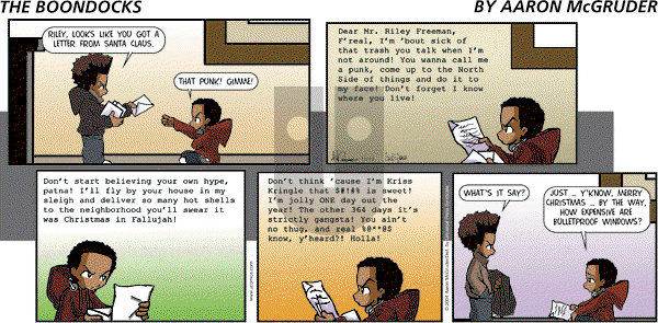 The Boondocks - Sunday December 19, 2004 Comic Strip