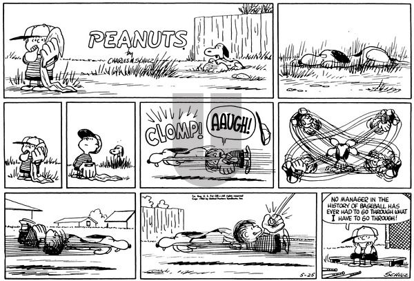Peanuts on Sunday May 25, 1958 Comic Strip