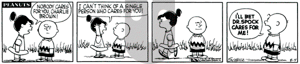 Peanuts - Thursday August 9, 1956 Comic Strip