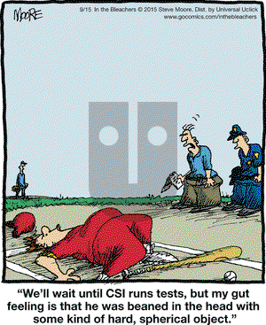 In the Bleachers on Tuesday September 15, 2015 Comic Strip