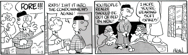 Drabble on Thursday April 3, 2003 Comic Strip