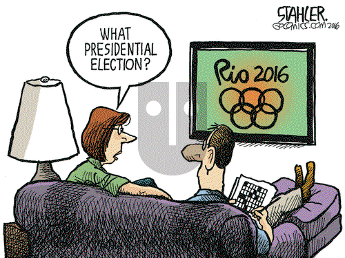 Jeff Stahler on Tuesday August 9, 2016 Comic Strip