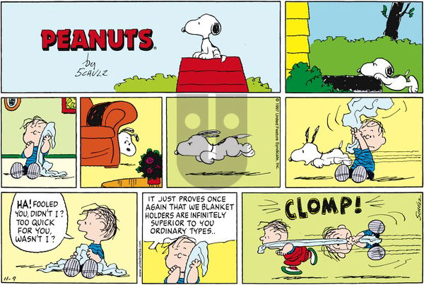 Peanuts on Sunday November 9, 1997 Comic Strip