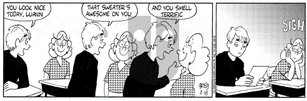 Luann on Tuesday February 18, 1997 Comic Strip