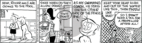 Red and Rover on Tuesday June 16, 2009 Comic Strip