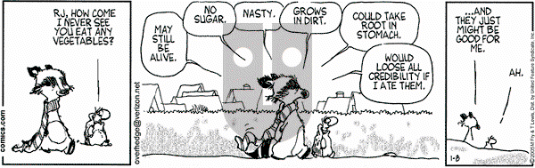 Over the Hedge on Saturday January 8, 2005 Comic Strip