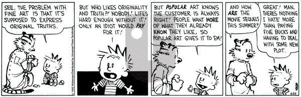Calvin and Hobbes on Thursday June 25, 1992 Comic Strip