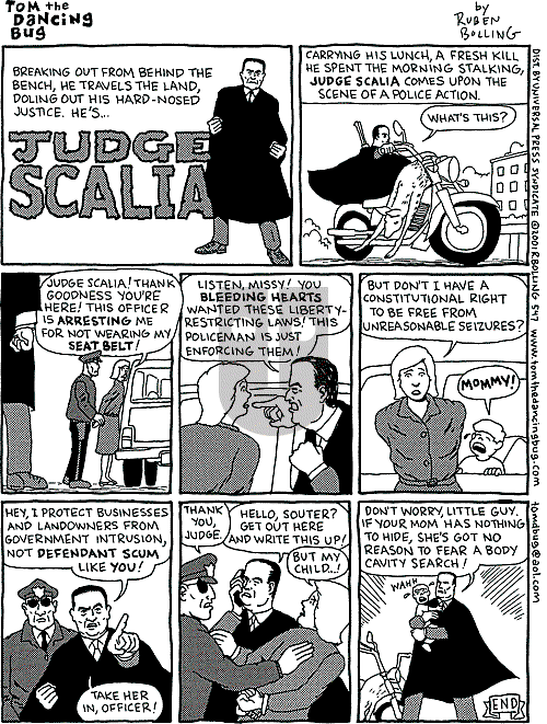 Tom the Dancing Bug on Saturday May 12, 2001 Comic Strip