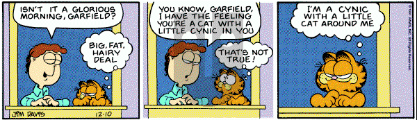 Garfield on Thursday December 10, 1981 Comic Strip