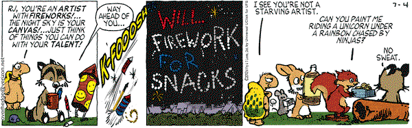 Over the Hedge on Wednesday July 4, 2012 Comic Strip