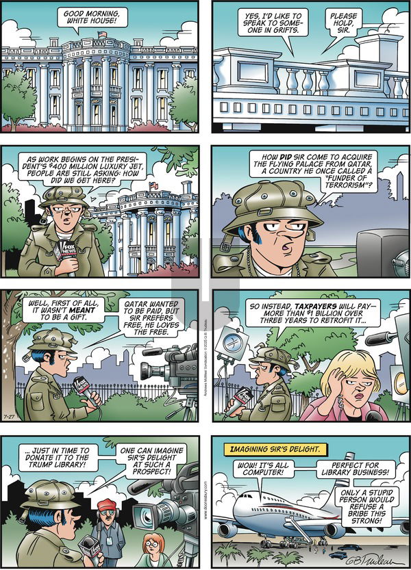 Doonesbury on Sunday July 27, 2025 Comic Strip