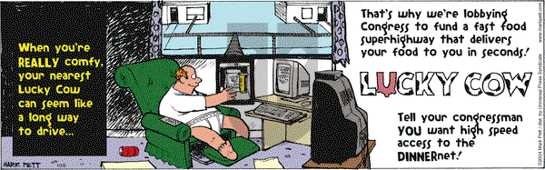 Lucky Cow - Saturday October 9, 2004 Comic Strip