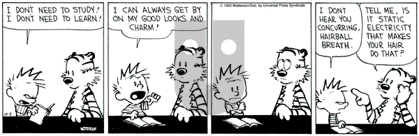 Calvin and Hobbes on Tuesday October 5, 1993 Comic Strip