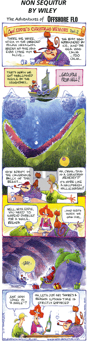 Non Sequitur on Sunday December 16, 2001 Comic Strip