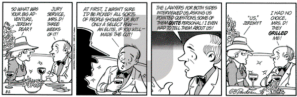 Doonesbury on Tuesday August 2, 1994 Comic Strip