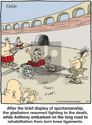 In the Bleachers - Tuesday February 1, 2005 Comic Strip