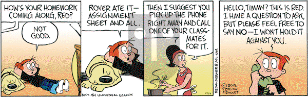 Red and Rover on Tuesday December 4, 2012 Comic Strip