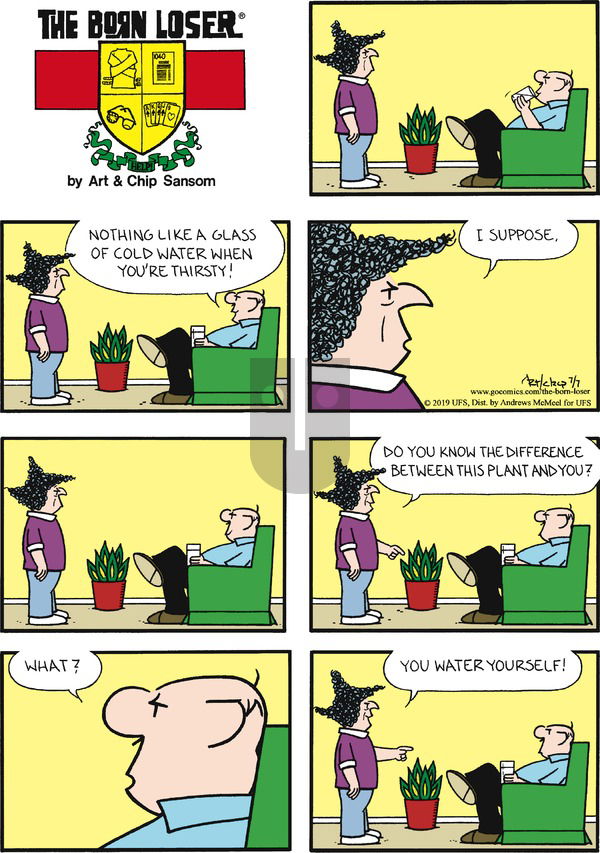 The Born Loser on Sunday July 7, 2019 Comic Strip