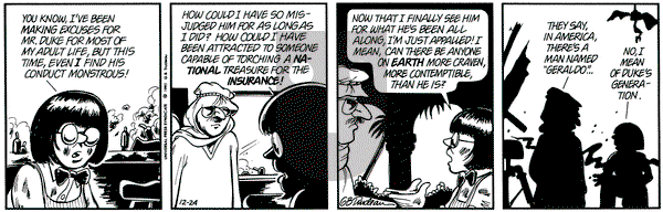 Doonesbury on Tuesday December 24, 1991 Comic Strip