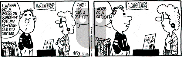 Luann on Monday December 22, 1986 Comic Strip