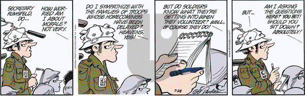Doonesbury on Monday July 28, 2003 Comic Strip