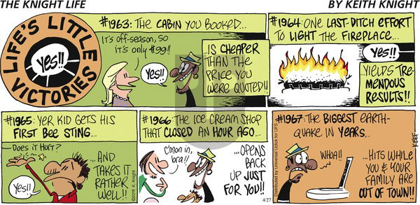 The Knight Life on Sunday April 27, 2014 Comic Strip