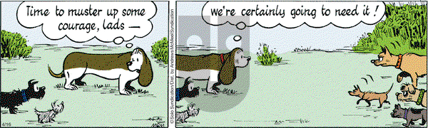 Fred Basset on Monday April 16, 2018 Comic Strip
