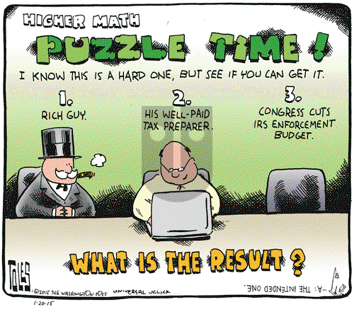 Tom Toles on Tuesday January 20, 2015 Comic Strip