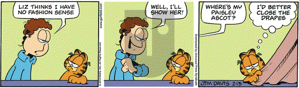 Garfield - Saturday February 13, 2010 Comic Strip