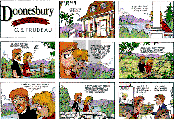 Doonesbury on Sunday July 24, 1988 Comic Strip