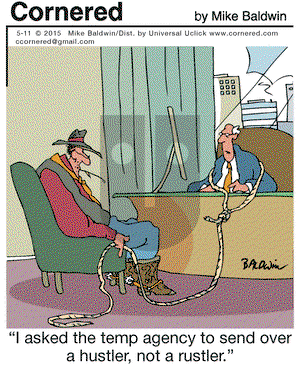 Cornered on Monday May 11, 2015 Comic Strip