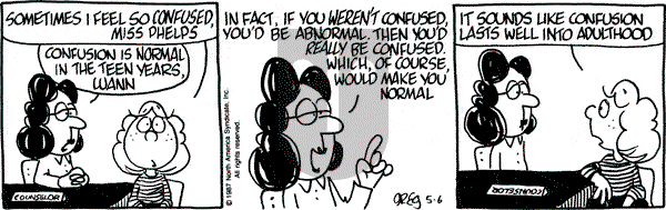 Luann on Wednesday May 6, 1987 Comic Strip