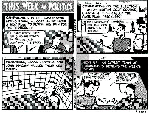 Ted Rall on Thursday May 4, 2000 Comic Strip